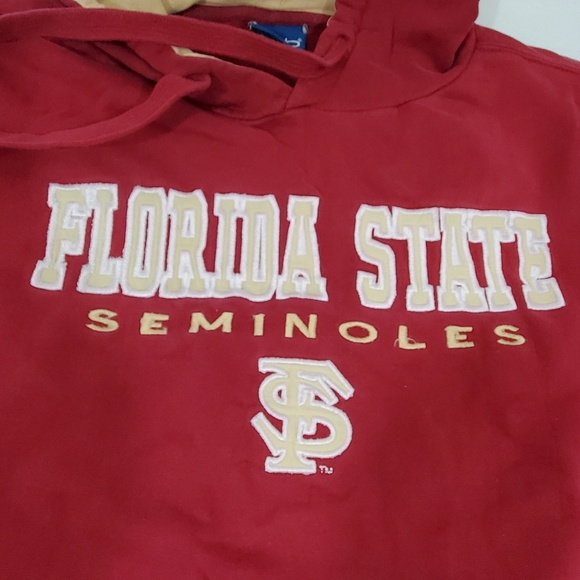 Vintage Florida State Seminoles Hoodie Sweatshirt XL Red Baggy, Oversized Heavy - Picture 13 of 16